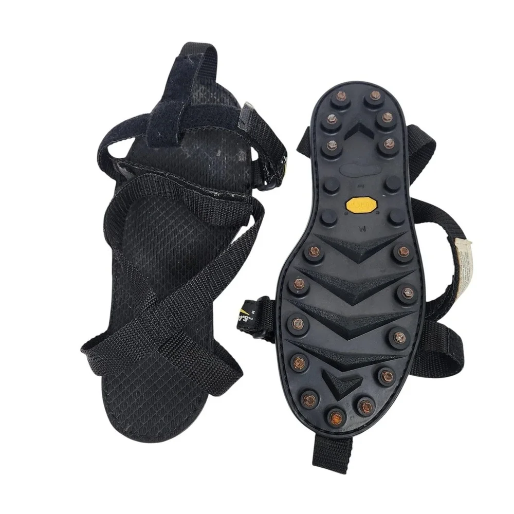STABILicers Vibram Ice Cleats Black Medium Strap On Snow Boot Traction Reusable
